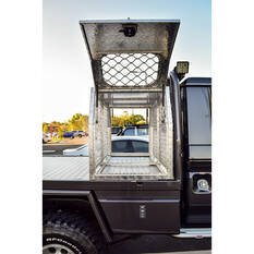 ToolPRO Dog Box - Modular, Aluminium Checker Plate, , scanz_hi-res