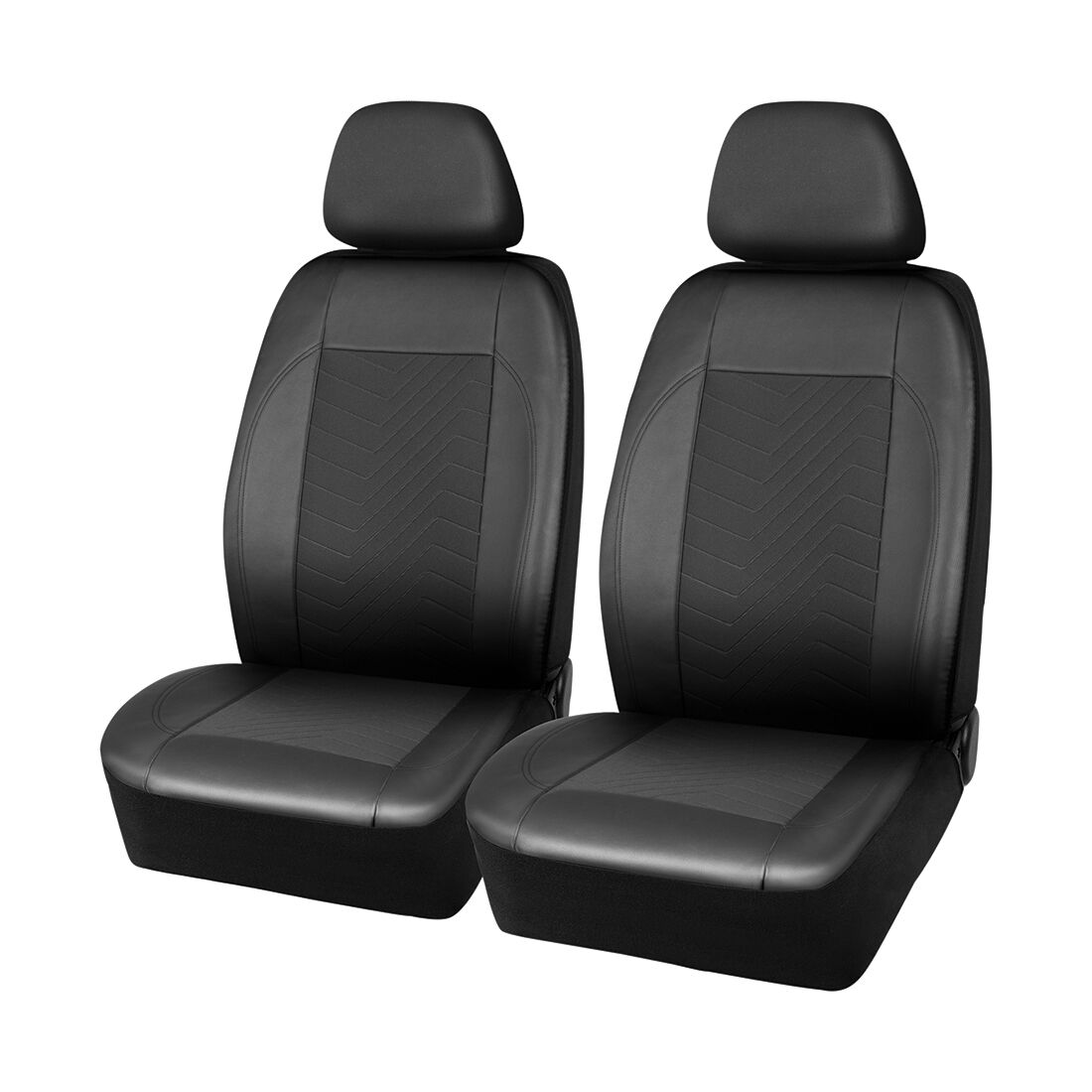 SCA Jacquard & Leather Look Seat Covers Black, Adjustable Headrests, Airbag Compatible, Size 30A, , scanz_hi-res