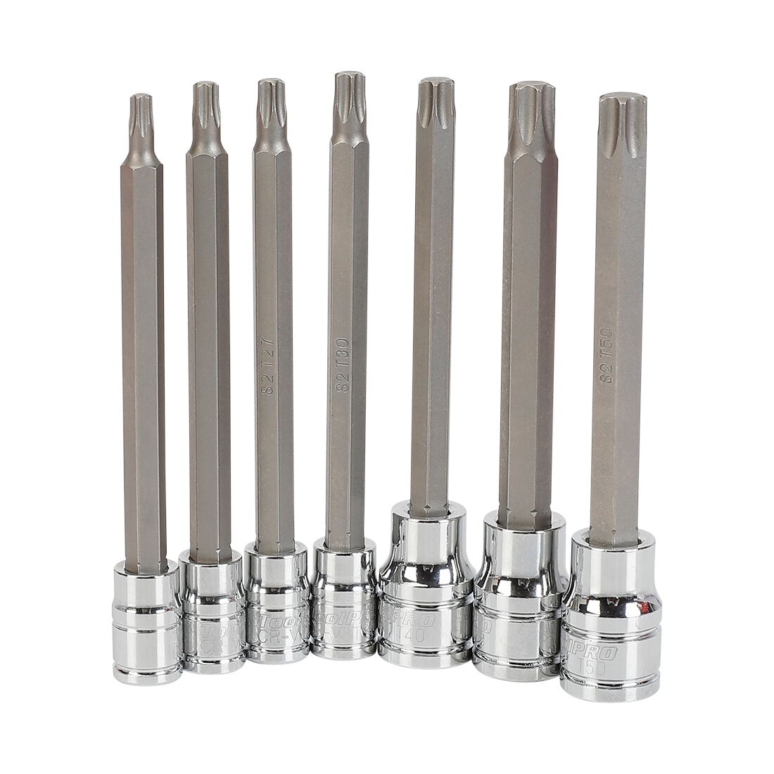 ToolPRO Long Hex Socket Set - 1/4 & 3/8" Drive, Torx, 7 Piece, , scanz_hi-res