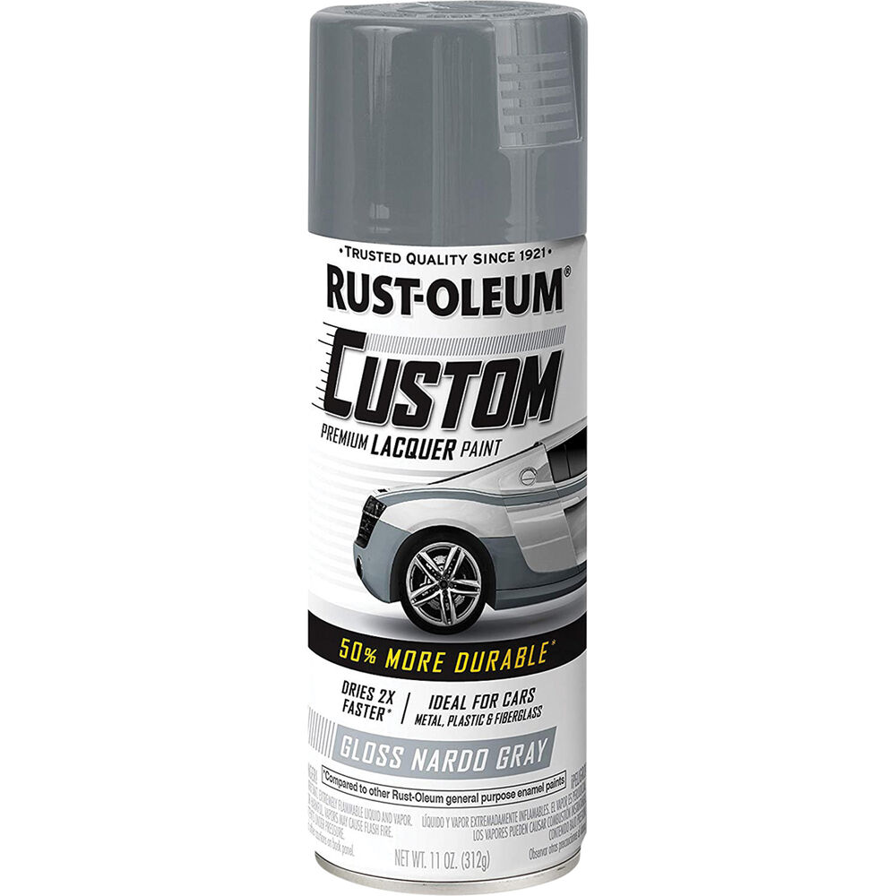 RustOleum Custom Premium Lacquer Paint, Grey 312g Supercheap Auto