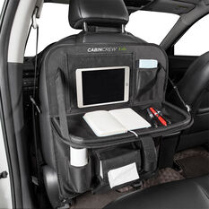Cabin Crew Kids Back Seat Organiser with Tray Black, , scanz_hi-res