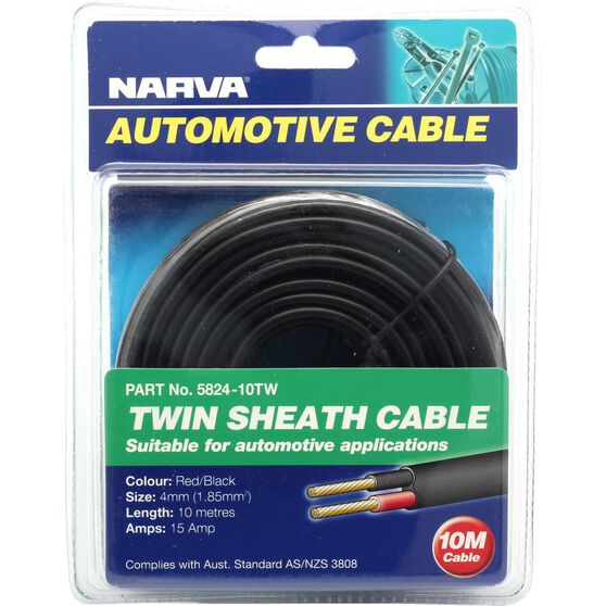Narva Automotive Cable - Twin Sheath, 15A 4mm x 10m, , scanz_hi-res