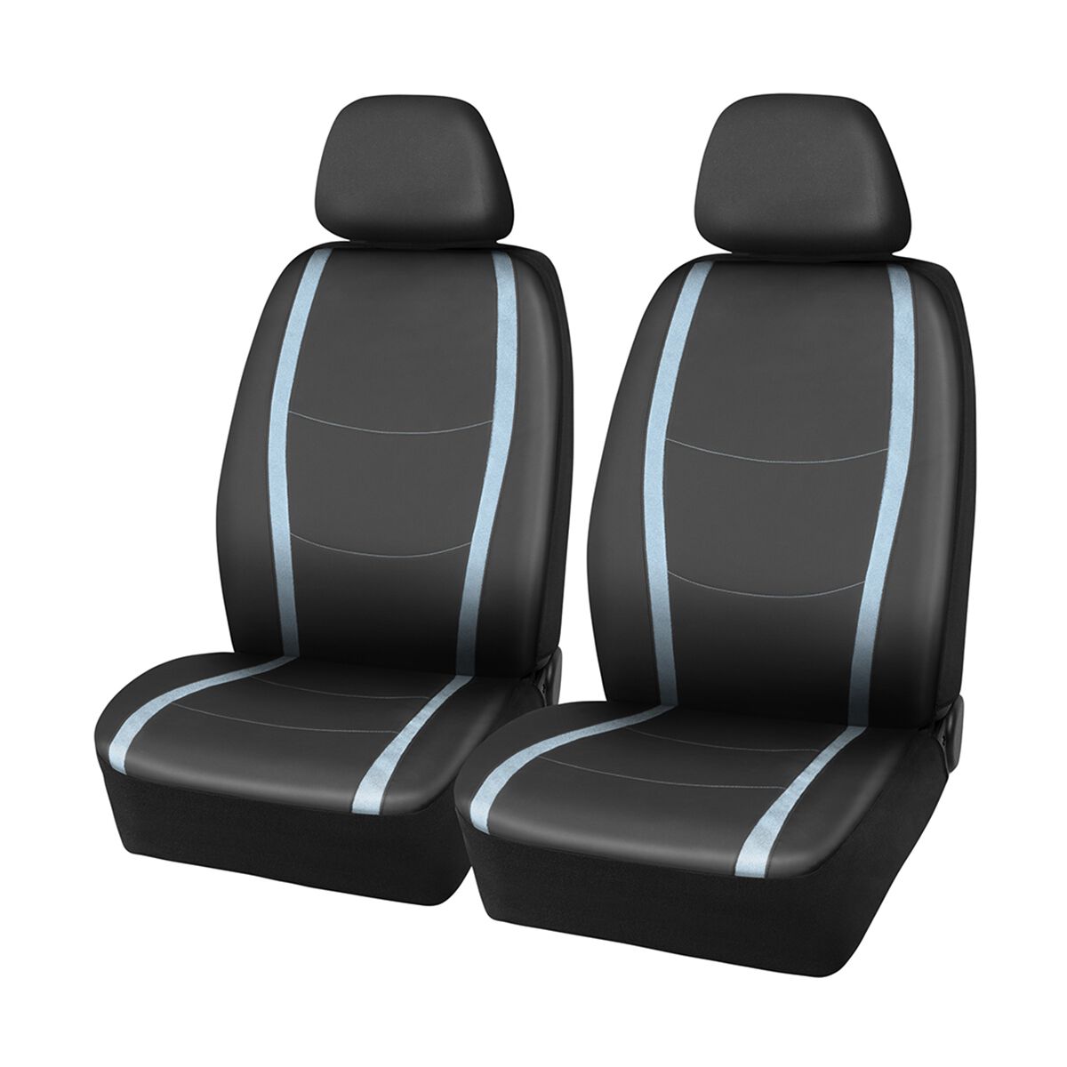 SCA Seat Cover Blue Shimmer Leather Look, Adjustable Headrests, Airbag Compatible, Size 30A, , scanz_hi-res