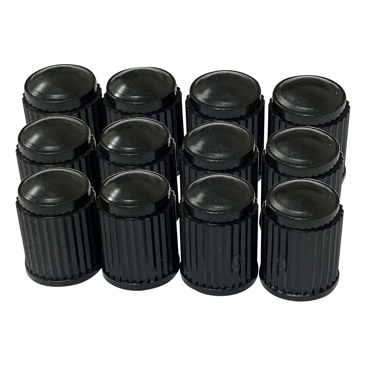 SCA Valve Caps Standard Black 12 Piece, , scanz_hi-res