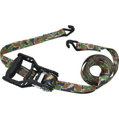 Gripwell 4pc Camouflage Ratchet Tie Down Pack 4.5m 680kg, , scanz_hi-res