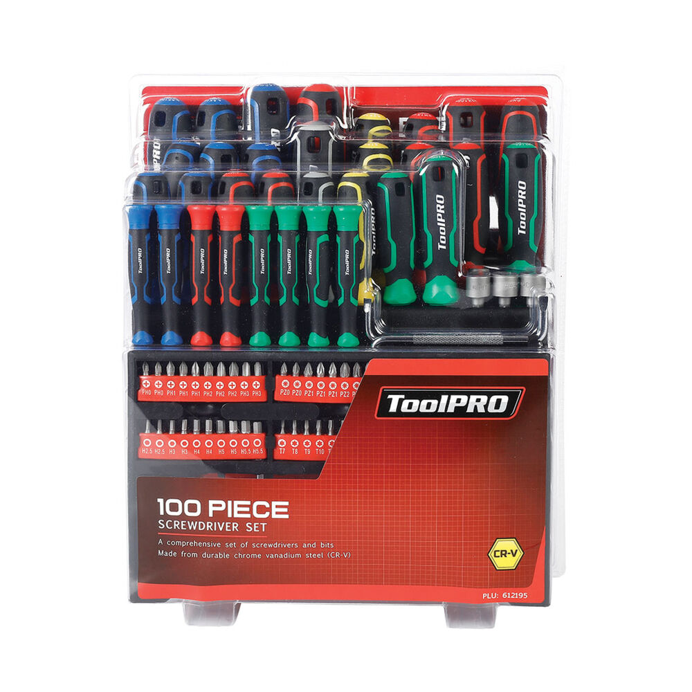 ToolPRO Screwdriver Set 100 Piece Supercheap Auto New Zealand