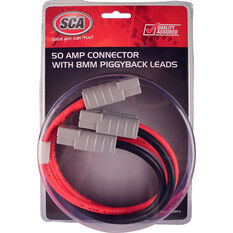 SCA 50 AMP Plug - Piggyback Lead, 30cm, 8 AWG, , scanz_hi-res