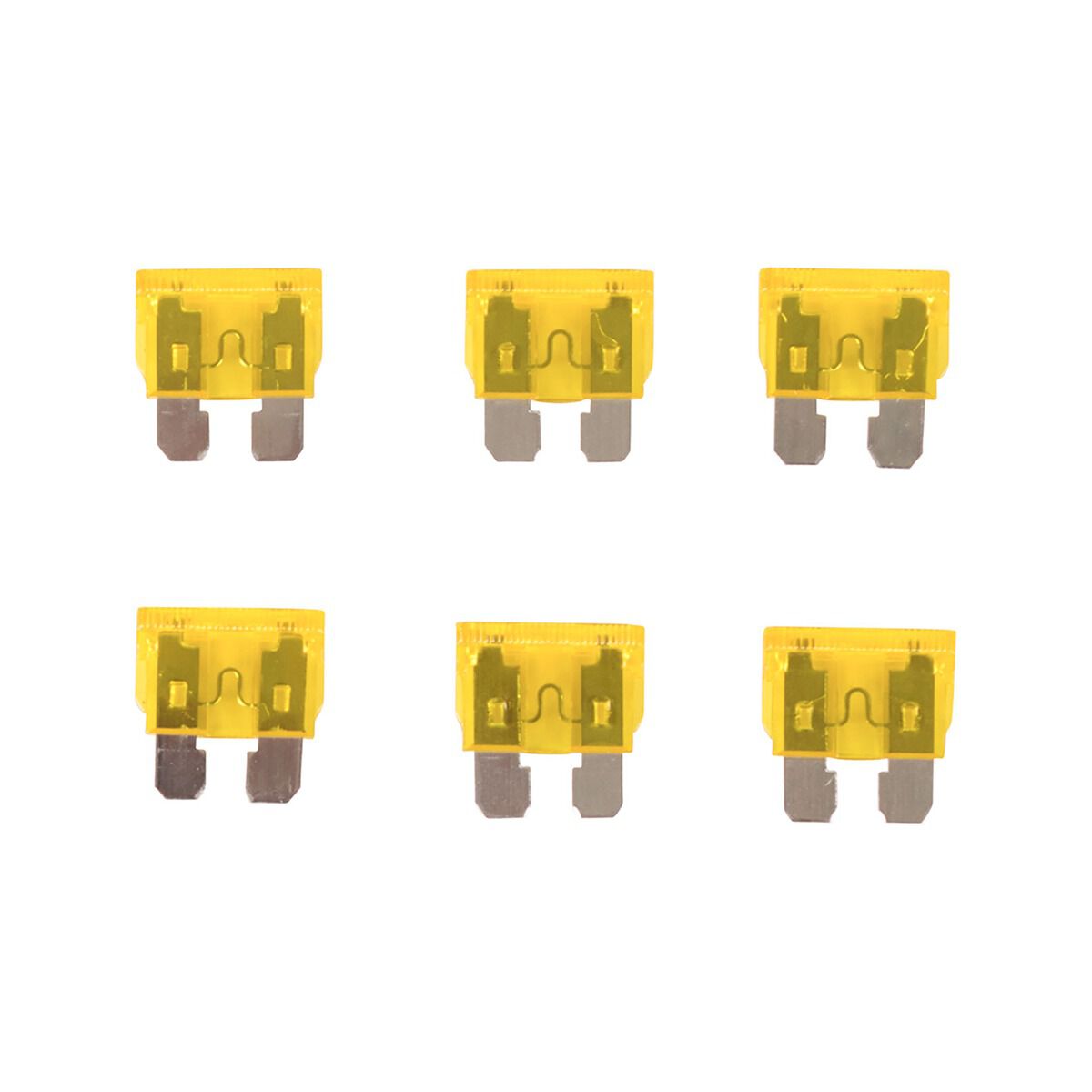 SCA Automotive Fuses - Standard Blade, 20 Amp, 6 Piece, , scanz_hi-res