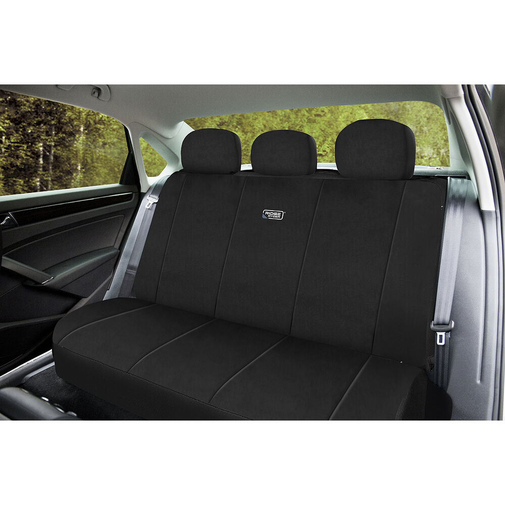 Ridge Ryder Neoprene Seat Cover Black Adjustable Headrests Rear Seat 06H Supercheap Auto New