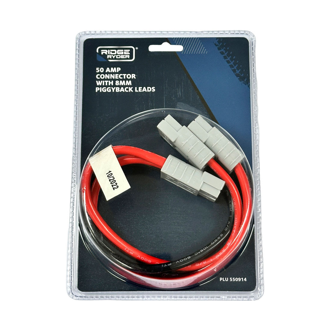 Ridge Ryder 50 AMP Plug - Piggyback Lead, 30cm, 8 AWG, , scanz_hi-res