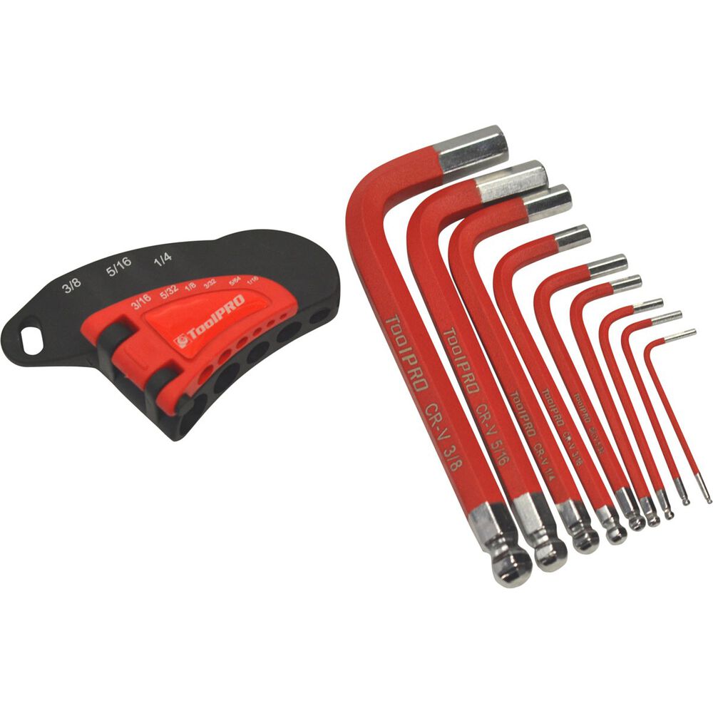 ToolPRO Short Hex Key Set SAE 9 Pieces Supercheap Auto New Zealand