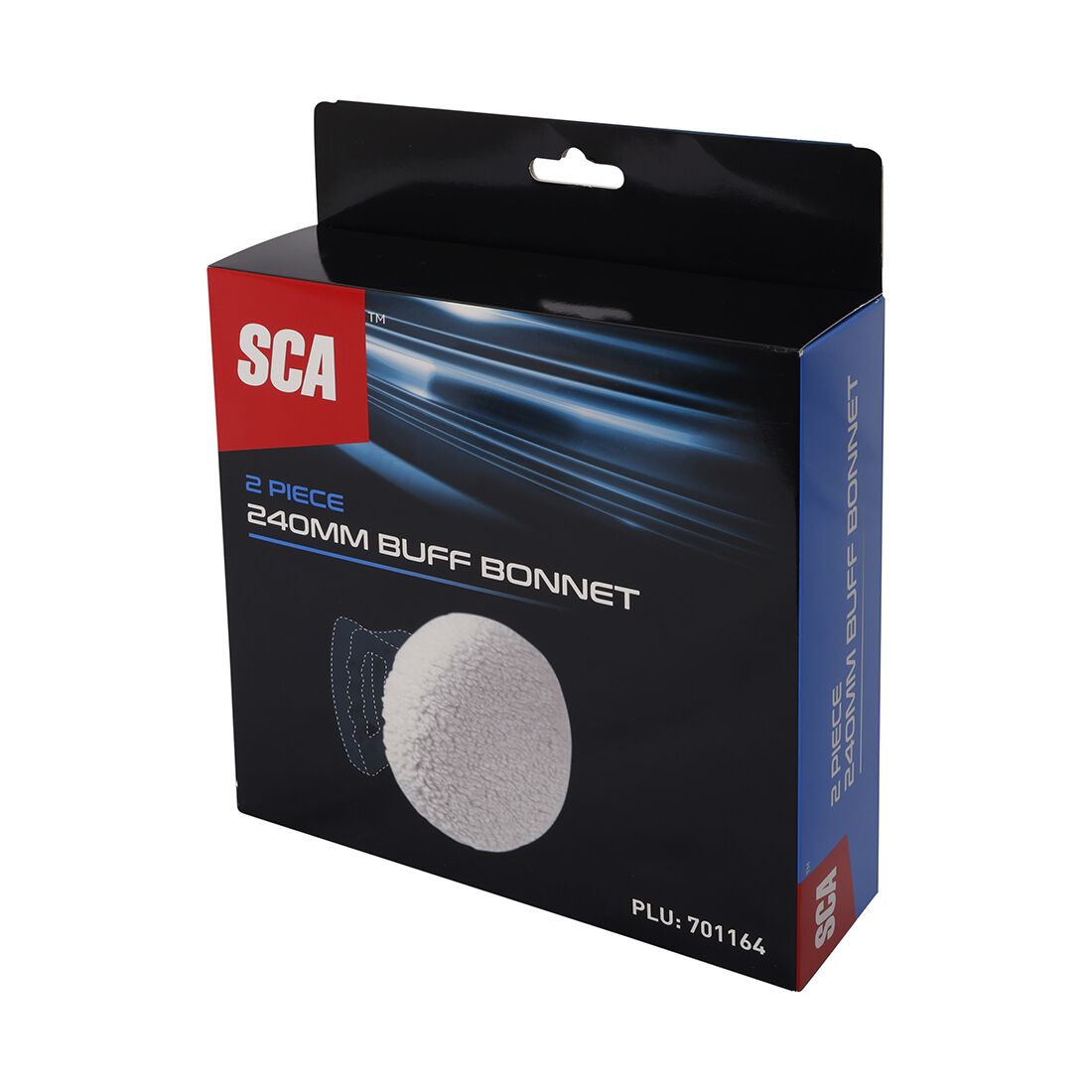 SCA 2 Piece Polyester Buff Bonet 240mm, , scanz_hi-res