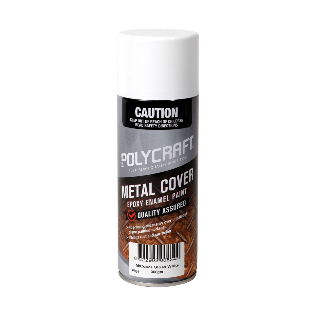 Polycraft Metal Cover Gloss White 300g, , scanz_hi-res