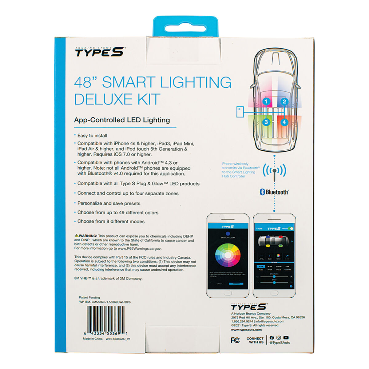 Type S Interior LED 48" Plug & Glow Deluxe Kit, , scanz_hi-res