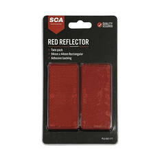 SCA Reflector Twin Pack Rectangular Red 94 x 44mm, , scanz_hi-res