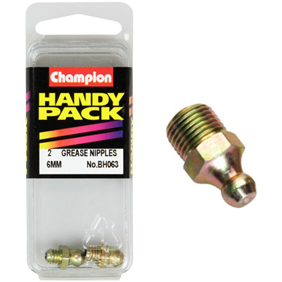 Champion Handy Pack Grease Nipples BH063, M6x1.00mm, Straight, , scanz_hi-res