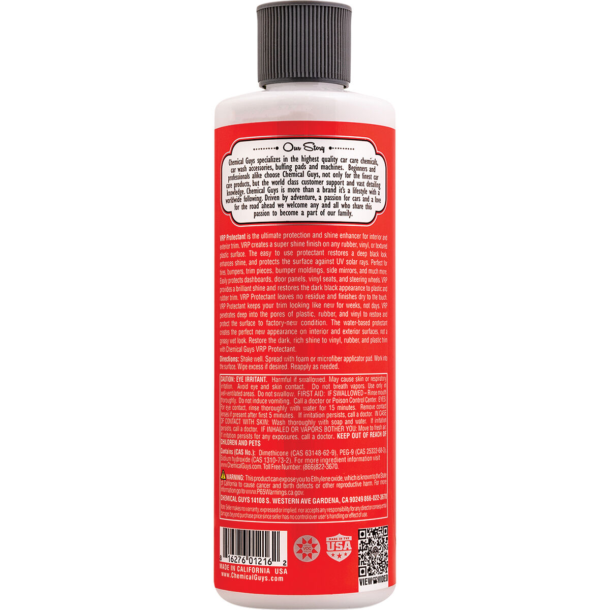 Chemical Guys V.R.P Vinyl Rubber Plastic Protectant 473mL, , scanz_hi-res