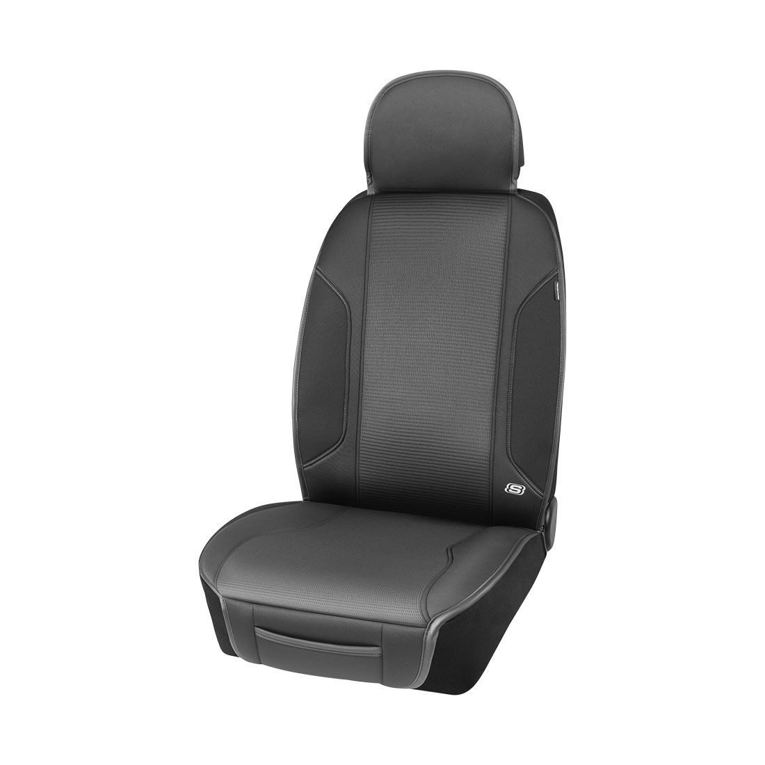 Skechers Memory Foam Black/Grey Seat Cushion, , scanz_hi-res