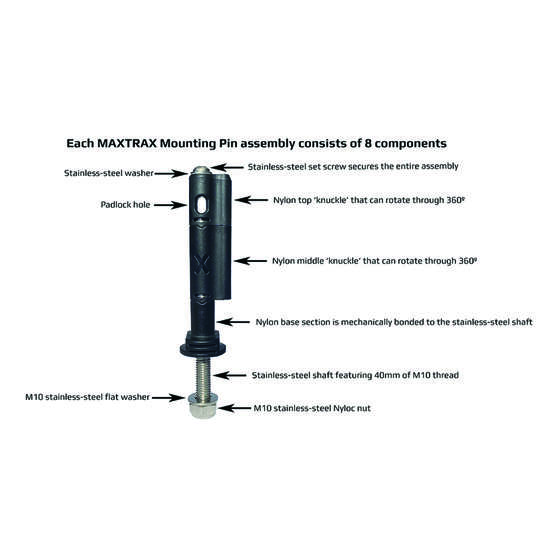 Maxtrax Mounting Pin Set MKII, , scanz_hi-res