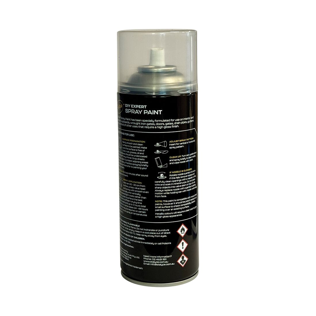 5 Star Enamel Spray Paint Clear 250g, , scanz_hi-res