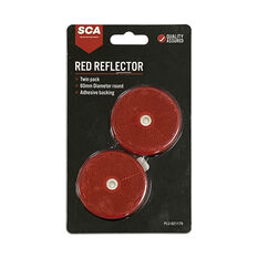 SCA Reflector Twin Pack Round Red 60mm, , scanz_hi-res