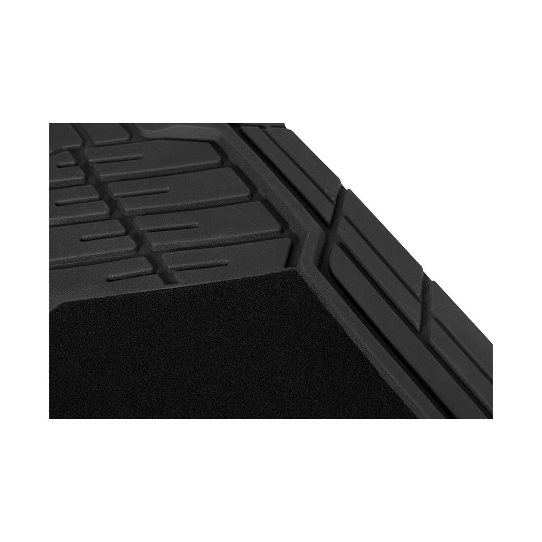 SCA Car Floor Mats PVC & Carpet Combo Black Set of 4, , scanz_hi-res