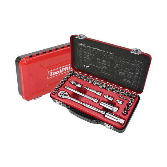 ToolPRO Socket Set 3/8" Drive Metric/SAE 30 Piece, , scanz_hi-res