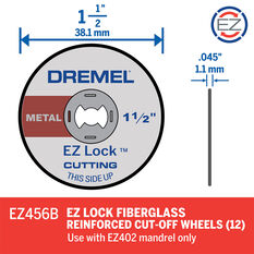 Dremel 12pk Ez Lock Metal Cut Off Wheel, , scanz_hi-res