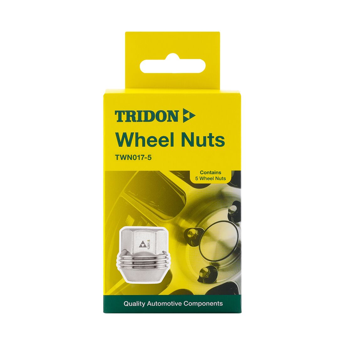 Tridon Wheel Nuts M12x1.5. Tapered Seat. Open Ended Nut. 19mm Hex. External Thread - 5 Pack, , scanz_hi-res