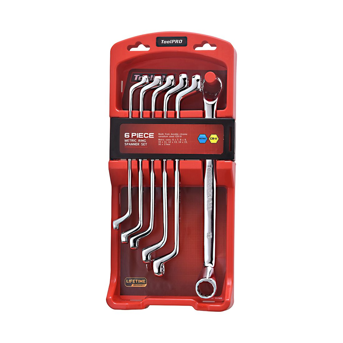 ToolPRO Spanner Set Double Ring End Metric 6 Piece, , scanz_hi-res