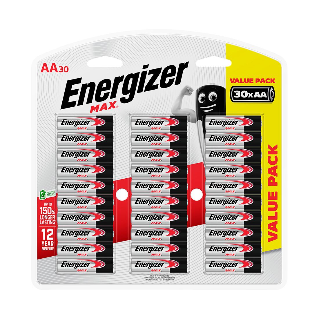Energizer Max AA Batteries 30 Pack, , scanz_hi-res
