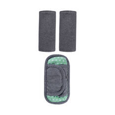 Cabin Crew Kids Seat Belt Buddies & Buckle Cover Grey/Mint, , scanz_hi-res