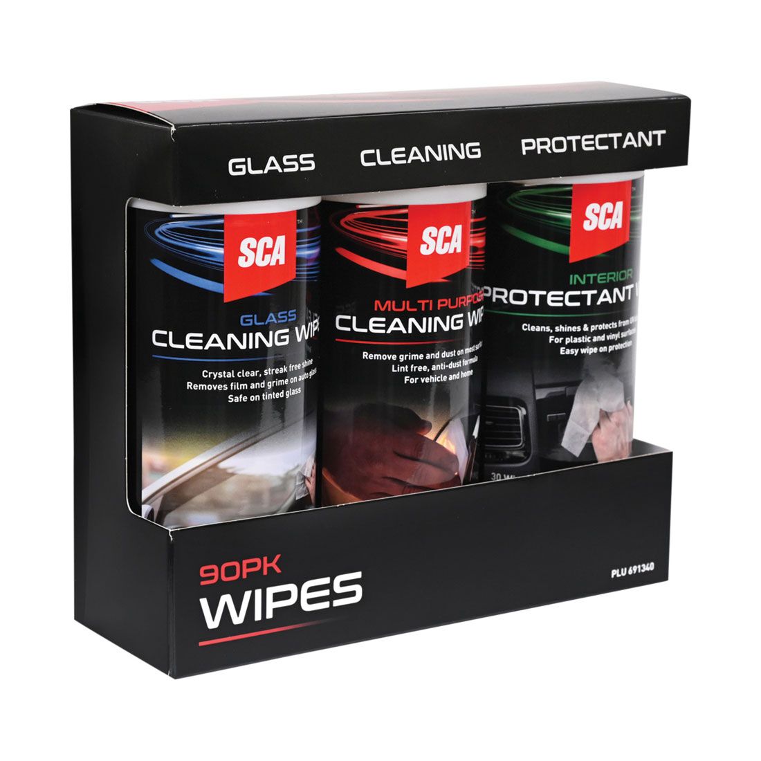 SCA Multipurpose Car Cleaning Wipes 90pk, , scanz_hi-res