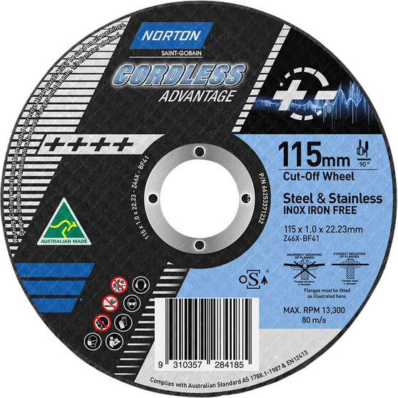 Norton Cordless Grinding Disc 115mm, , scanz_hi-res