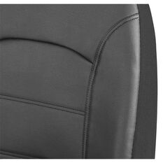 SCA Leather Look Seat Covers Black Adjustable Headrests Airbag Compatible 30SAB, , scanz_hi-res