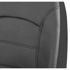 SCA Leather Look Seat Covers Black Adjustable Headrests Airbag Compatible 30SAB, , scanz_hi-res