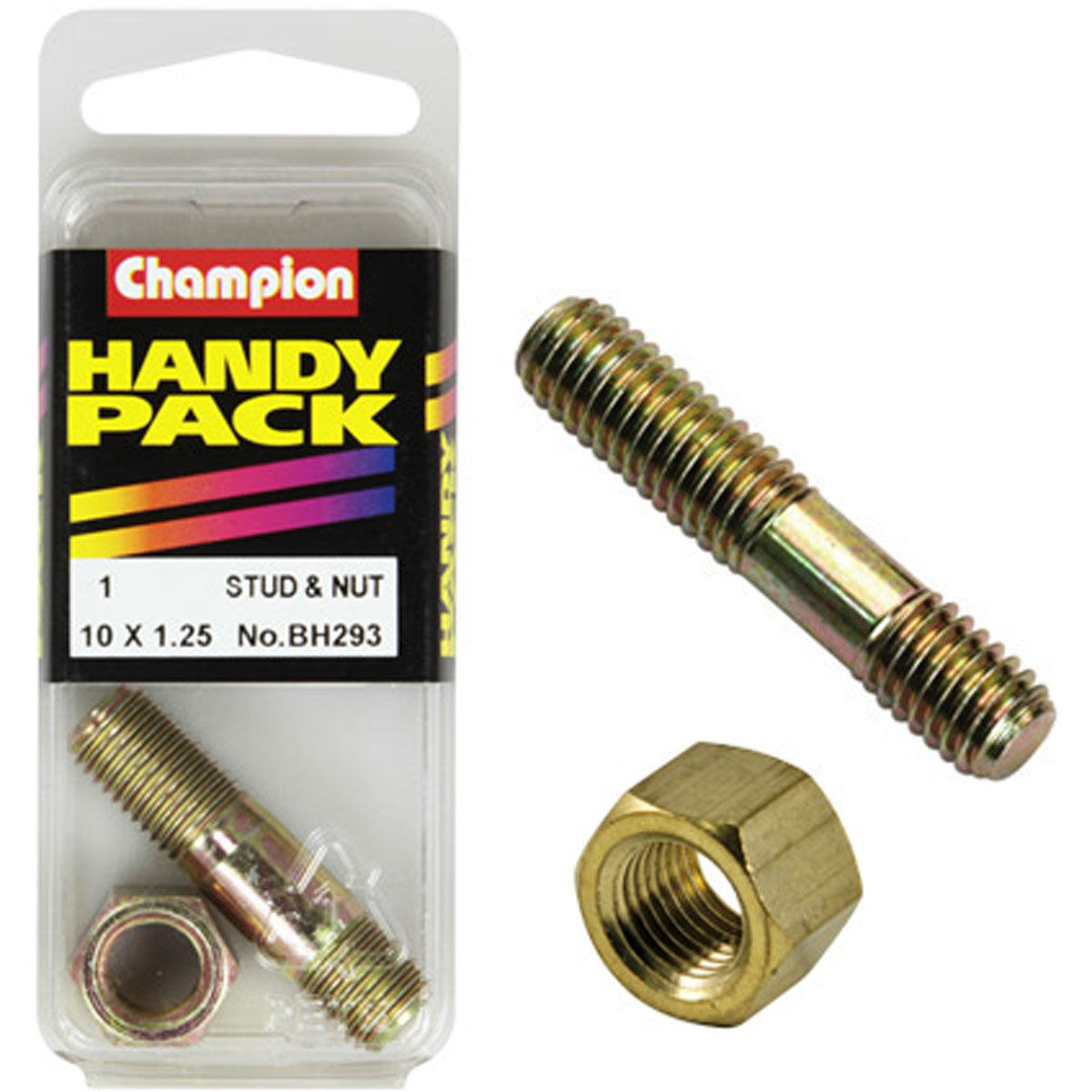 Champion Manifold Stud - M10 X 41, BH293, Handy Pack, , scanz_hi-res