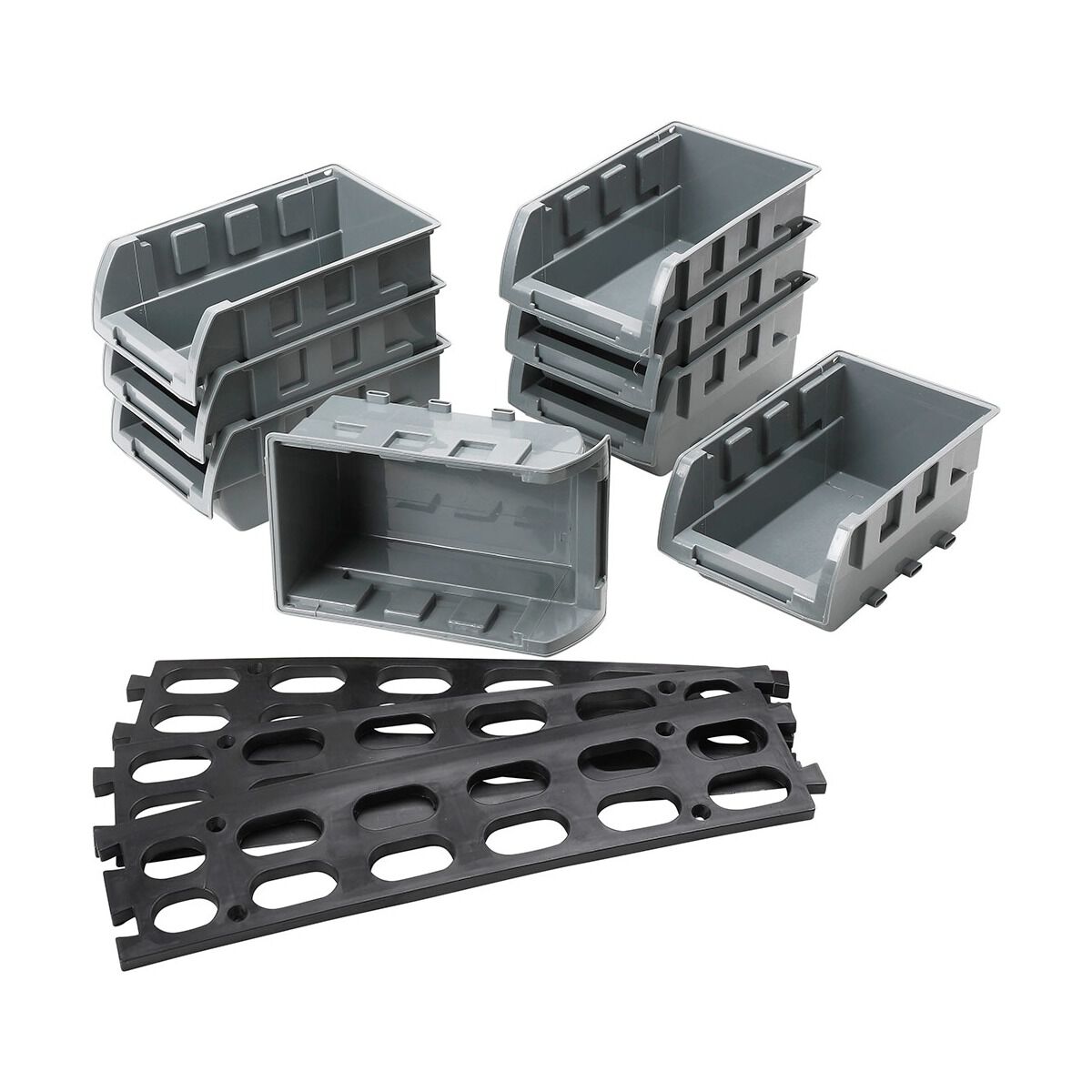 SCA Parts Bin Tray Set With Rail 8 Piece, , scanz_hi-res