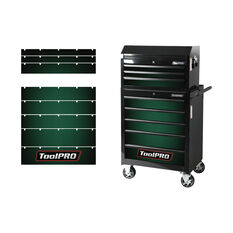 ToolPRO Tool Cabinet Magnet Fascia Set - Green Carbon Fibre, Suits 26" Chest & 27" Cabinet, , scanz_hi-res
