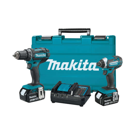 Makita 18V Piece Drill Driver And Impact Driver Kit DLX2127T01