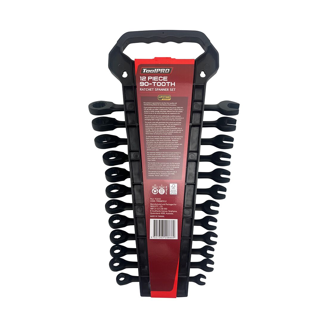 ToolPRO 12PC 90T Ratchet Spanner Set, , scanz_hi-res