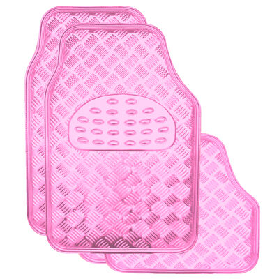 Pink hot sale car mat