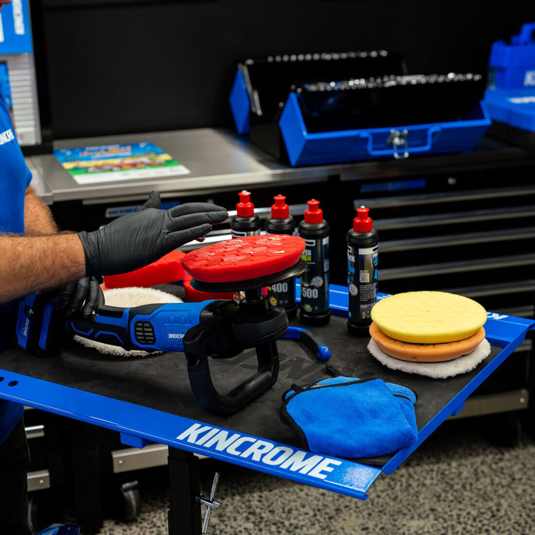 Kincrome Polisher Pad 7 Inch 180mm Medium Cut, , scanz_hi-res