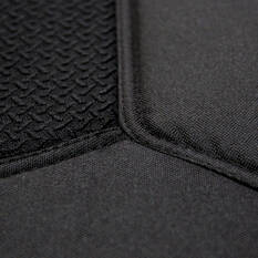 R.M.Williams Woven Seat Covers Black Adjustable Headrests Size 30 Front Pair Airbag Compatible, , scanz_hi-res