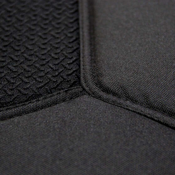 R.M.Williams Woven Seat Covers Black Adjustable Headrests Size 30 Front Pair Airbag Compatible, , scanz_hi-res