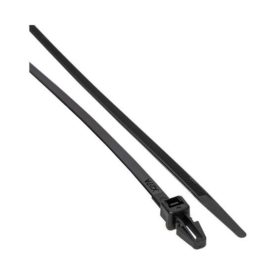 SCA Cable Ties Push Mount - Black, 200mm X 4.8mm, 100 Pack, , scanz_hi-res