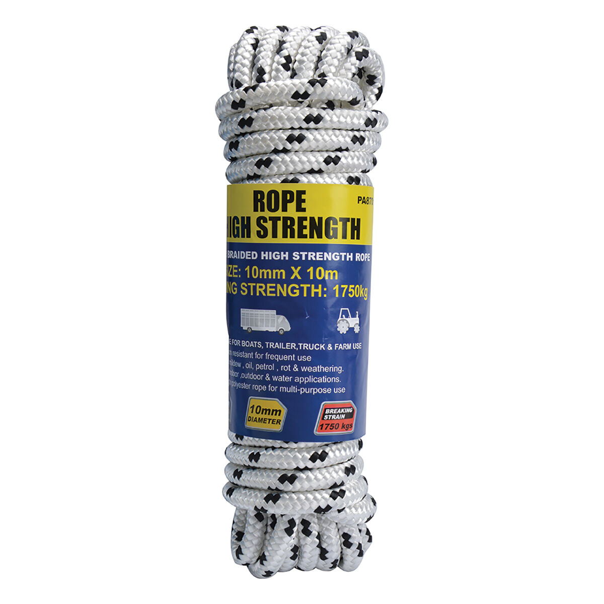 Gripwell Polyester High Strength Rope 10mm x 10m, , scanz_hi-res