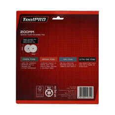 ToolPRO 200mm Medium Foam Polishing Pad Orange, , scanz_hi-res