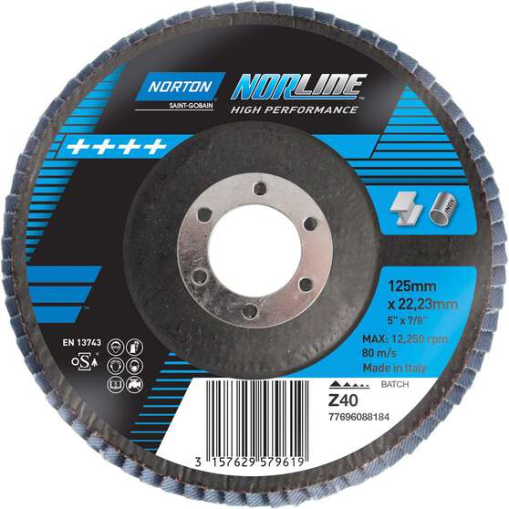 Norton Flap Disc 125mm, 40 Grit, , scanz_hi-res