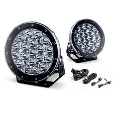Ridge Ryder 180mm LED Driving Lights 87W with harness, , scanz_hi-res